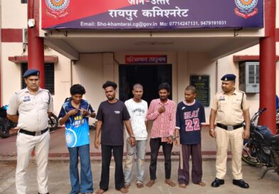खमतराई में चाकू की नोक पर लूट करने वाला गिरोह गिरफ्तार, 6 आरोपी दबोचे