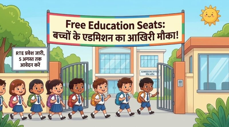 निजी स्कूलों में RTE प्रवेश का अंतिम चरण, रायपुर में 740 सीटें अब भी खाली