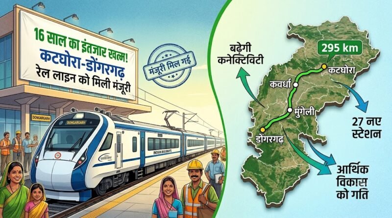 कटघोरा-डोंगरगढ़ रेल लाइन को मिली स्वीकृति, 16 साल पुराने जनआंदोलन को