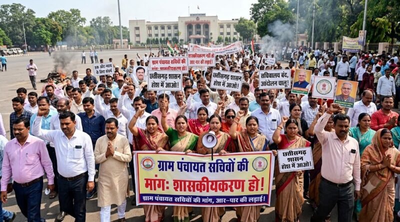 शासकीयकरण पर फैसला नहीं तो आंदोलन तय! 11 हजार पंचायत सचिवों ने