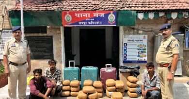 24 घंटे में 127 किलो से ज्यादा गांजा जब्त, 6 तस्कर गिरफ्तार