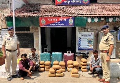 24 घंटे में 127 किलो से ज्यादा गांजा जब्त, 6 तस्कर गिरफ्तार